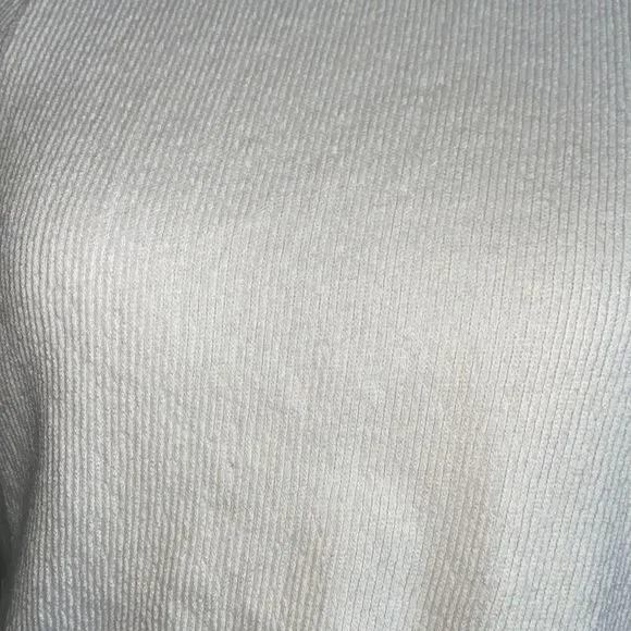 🎀 3/$20 Madewell women’s XXS textured‎ jacquard button back cream top - Image 3