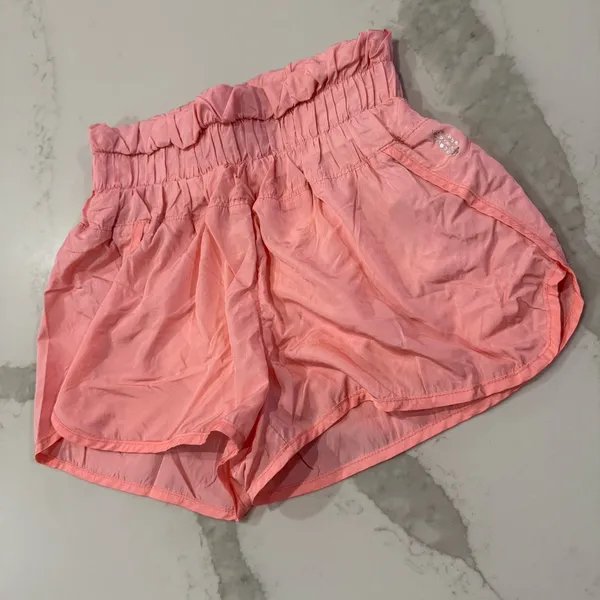 Free People Movement The Way Home High Waisted Shorts Women’s XS Palm Beach Pink - Image 3