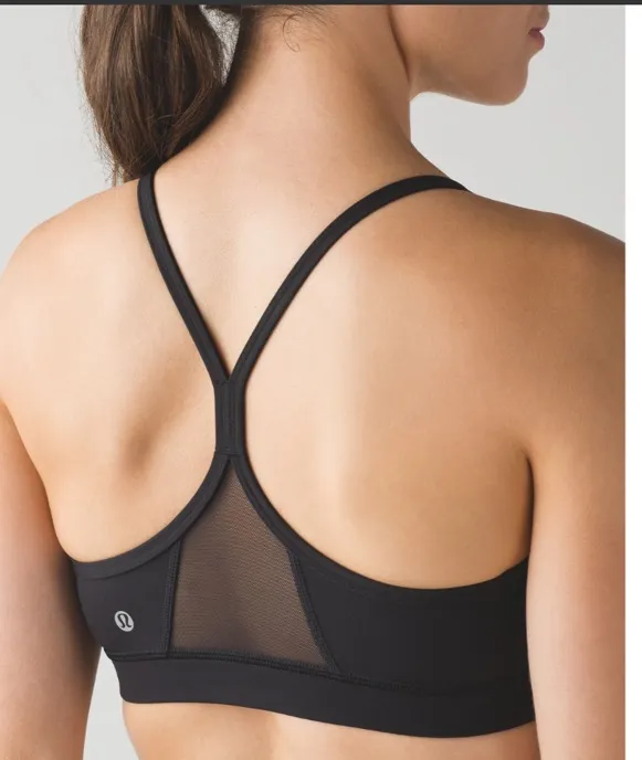 Lululemon Black Flow Y Sports Bra - Image 2