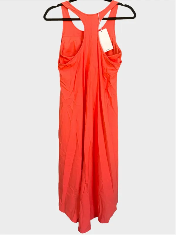 Size S Halara RacerPocket High Low Flowy Midi Quick Dry Casual Dress Flamingo - Image 4
