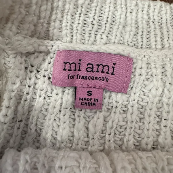 Santorini Mi Ami By‎ Francesca Stitch Crewneck Pullover Size Women's Small - Image 3