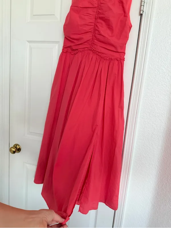 Petal + Pup Midi Sun Dress Pink / Red Size M - Image 3