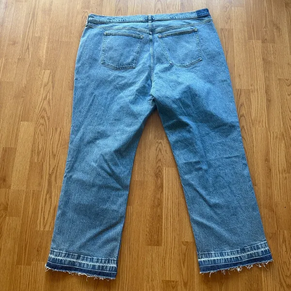 Abercrombie & Fitch Curve Love Low Rise Baggy Jean Size 36 Long - Image 8