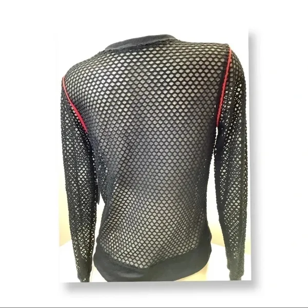 Alexis Ren Size Large Revolve Black and Res Sports Sweatshirt. New With Tags - Image 3