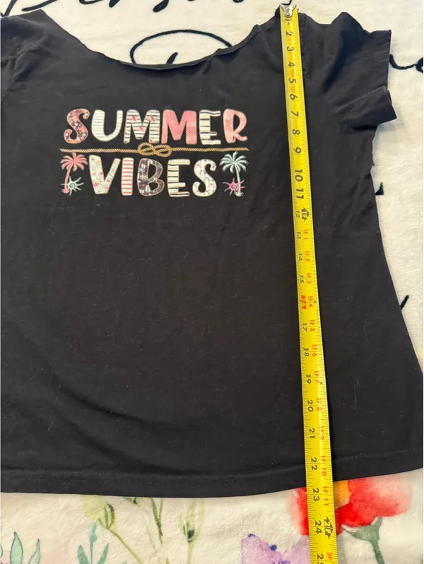 SheIn Summer Vibes Women's T-Shirt, Size M - Image 4