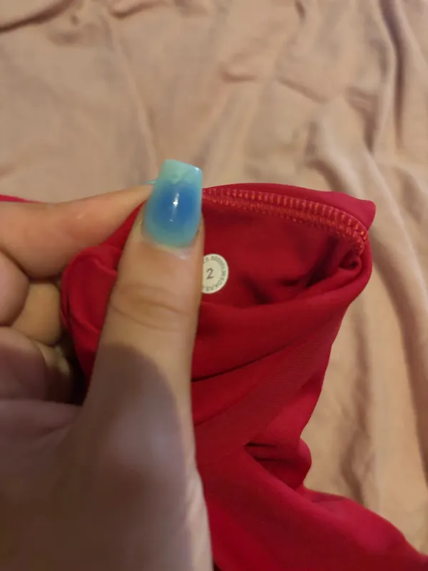 Red Lululemon Leggings - Image 3