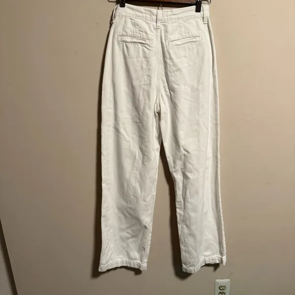 Madewell The Harlow Wide-Leg Jean Baggy Straight in Tile White- Size 23 - Image 5