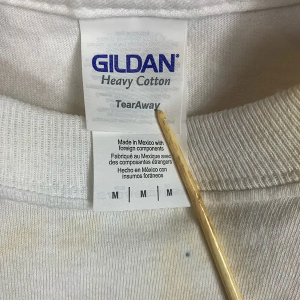 Gildan Mickey Mouse Cropped Tie Dyed RWB T Shirt Medium+ - Image 7