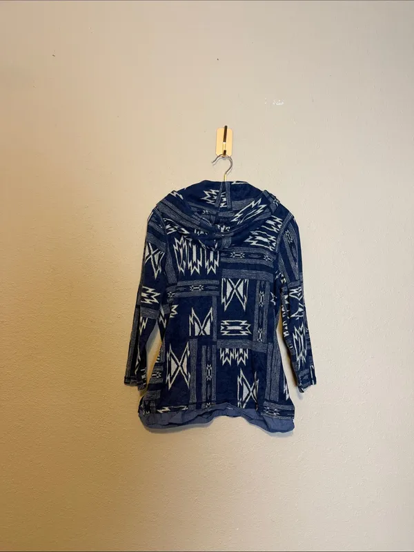 Lauren Ralph Lauren Aztec Design‎ Pullover Hoodie Size Large - Image 5