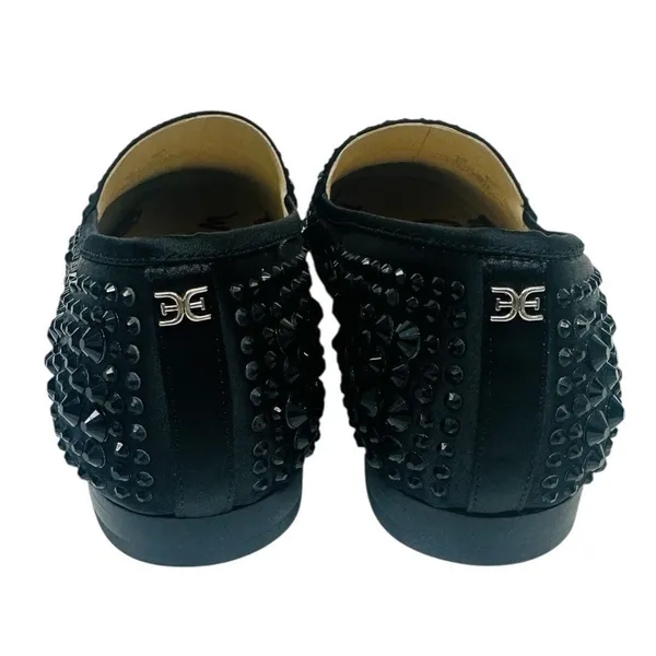 Sam Edelman Loraine Bling Bit Loafer Flats Black Embellished Size 7M NWB - Image 8