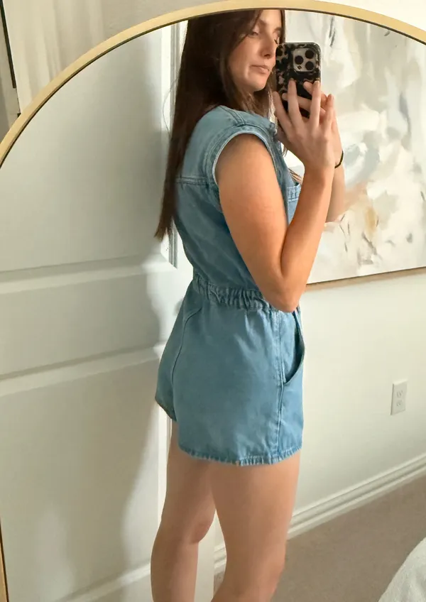 Denim Romper Blue - Image 3
