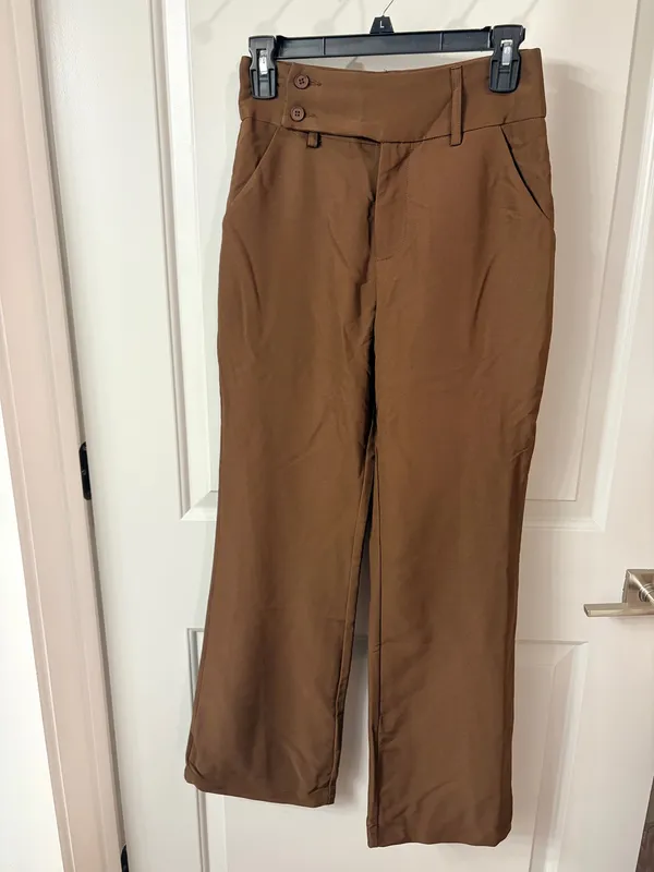 Shein Brown Wide-Leg Pants - Image 5