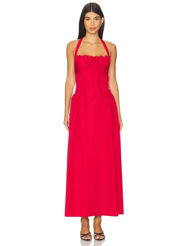 MORE TO COME Danniela Maxi Dress in Red XSmall New Womes Long Gown - Image 8