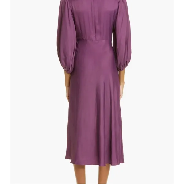 Farm Rio Burgundy Piping‎ Midi Dress Size Small -NWT - Image 2