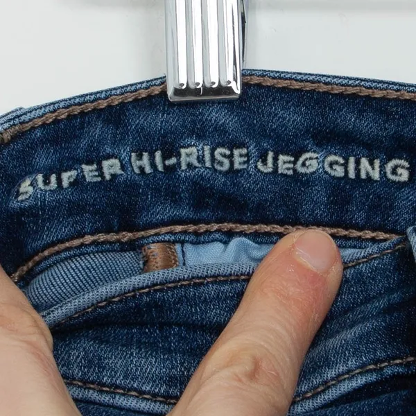American Eagle Super Hi-Rise Skinny Jeans Womens Size‎ 4 Blue Minimalist Casuali - Image 6