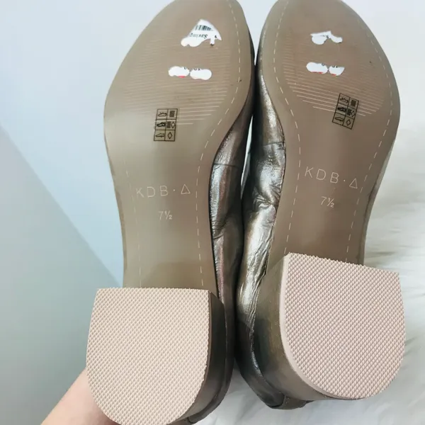 Brooklyn Champagne Lott block heel Pump sz 7.5 - Image 11