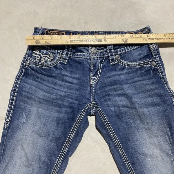 Buckle Rock Revival Women's Jeans SZ 26 Jamila Bootcut Distressed Grunge Punk - Image 10
