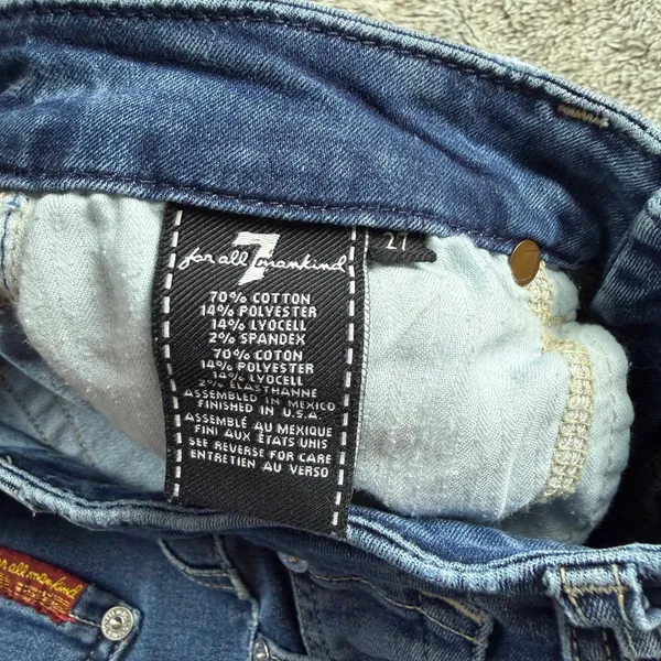 7 For All Mankind The High Waist Skinny Ankle Women's 27 - Image 7