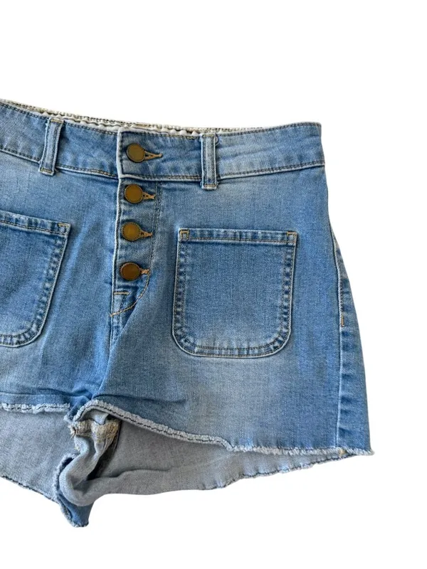 ROXY Women’s Buttonfly Denim Shorts Size 28 - Image 4