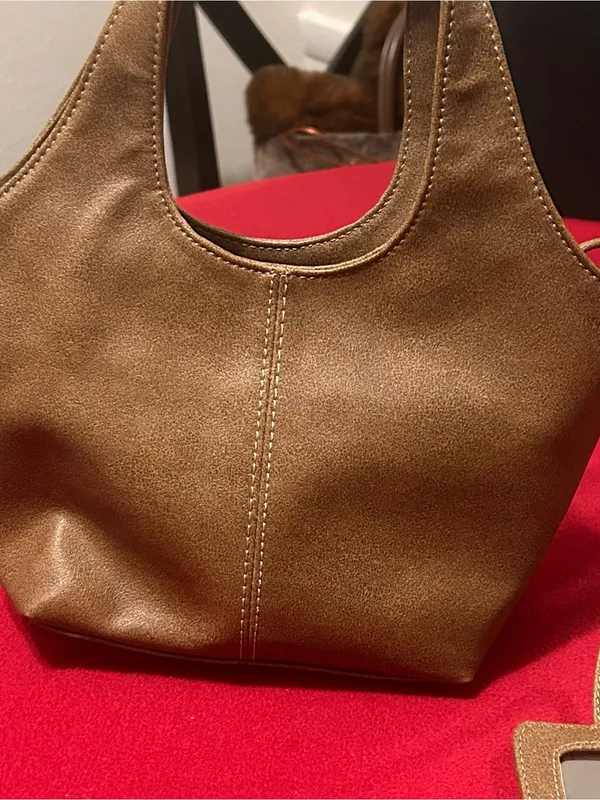 Nine West Bronze FloralEmbroidered Women’s Tote Bag Cute! Great condition - Image 3