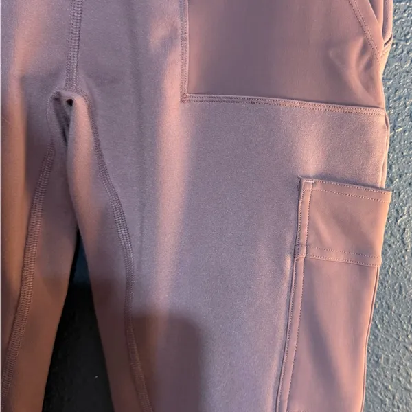 ALO Yoga High Waisted Dusty Rose Pocket Leggings - Image 8