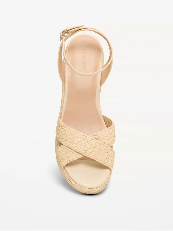 Old Navy Platform Woven Sandals - Image 2