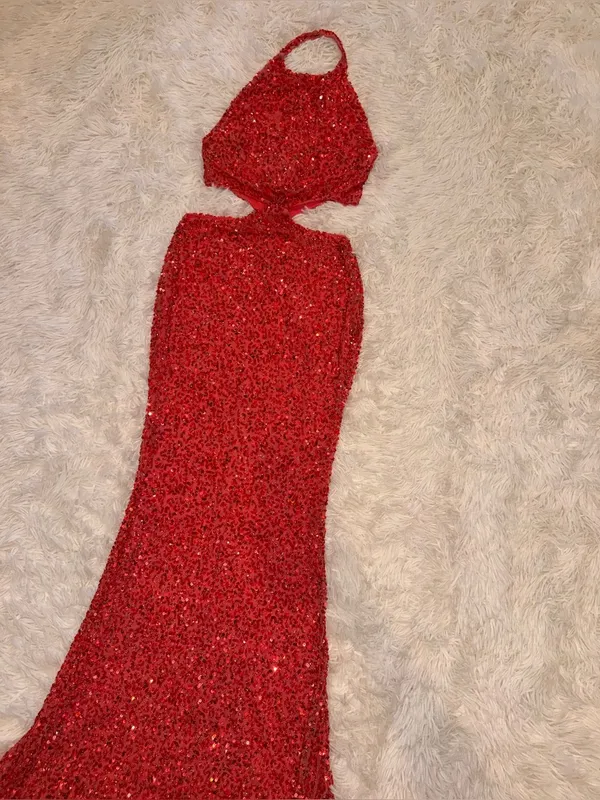 NEW Retrofête Katerina Sequin Dress - Calypso Coral size XS - Image 8
