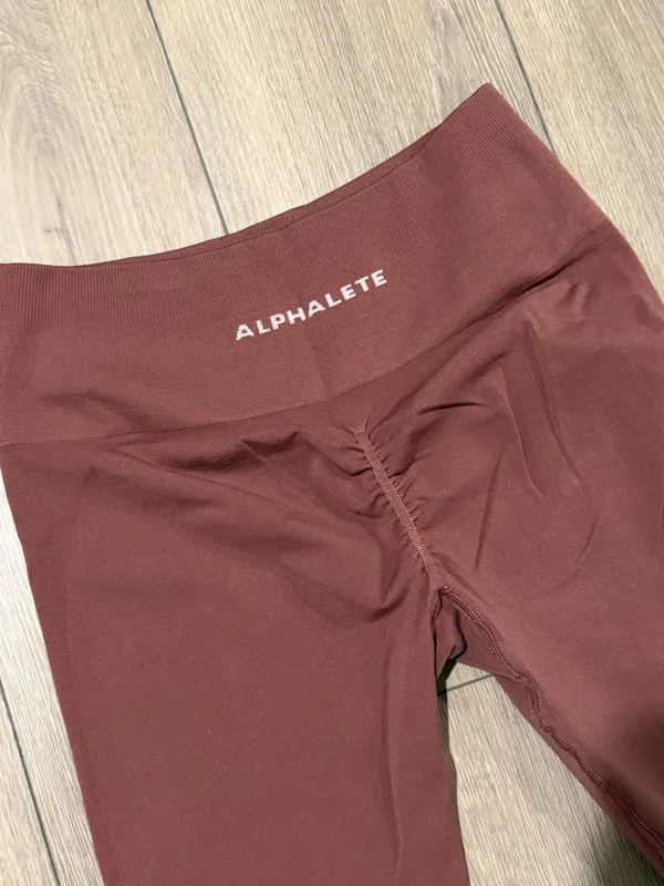 Dusty pink Alphalete seamless leggings medium - Image 4