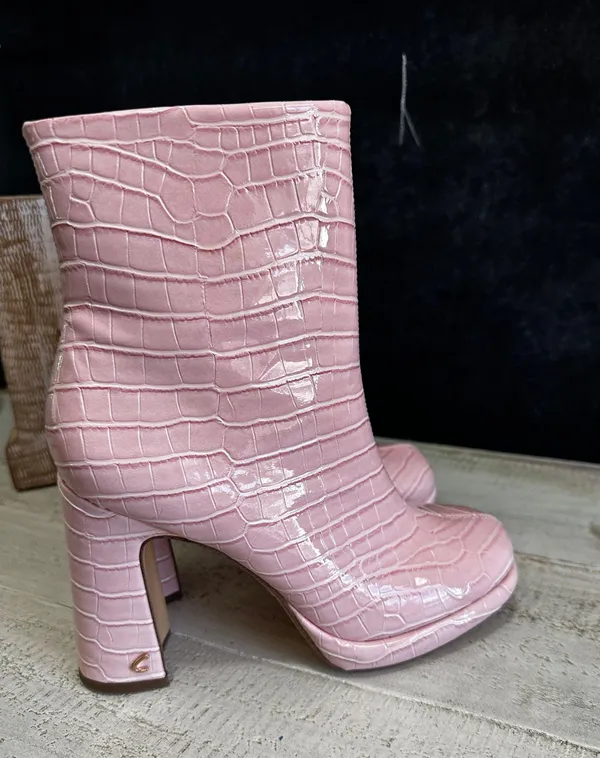 Pink Booties Size 5 - Image 6