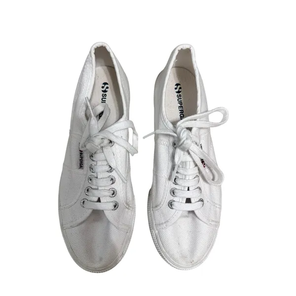Superga Canvas Lace Up Women's‎ size 9 - Image 4