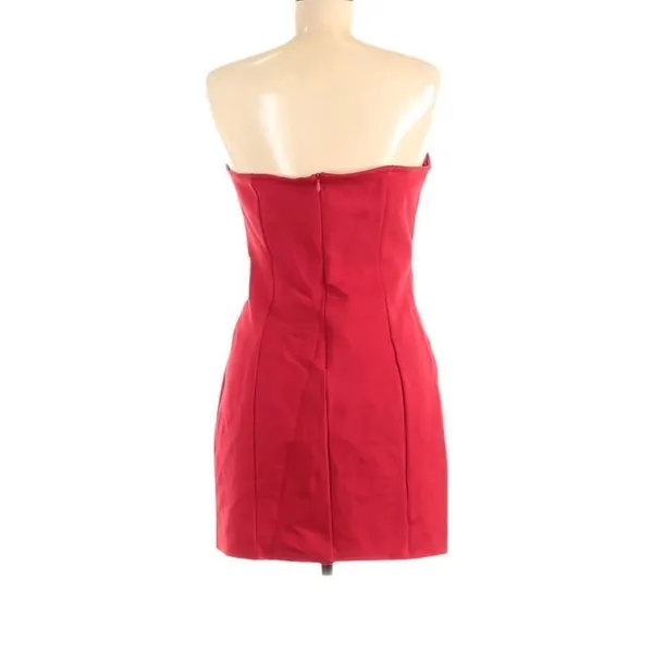 by the way. Red Strapless Dres Size M - Image 3