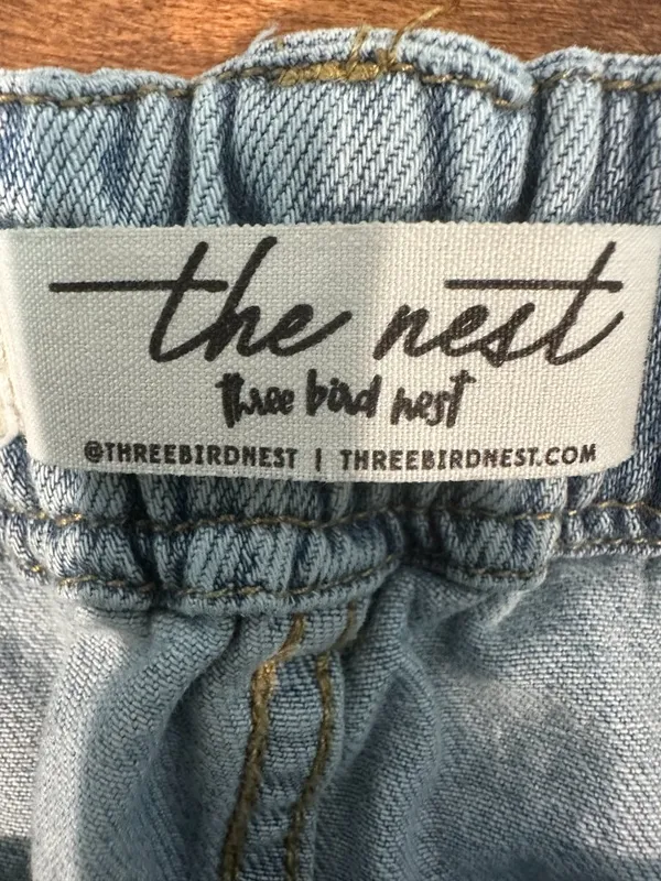 Three Bird Nest Simply You Wide Leg Jeans Light Wash Size L - Image 4