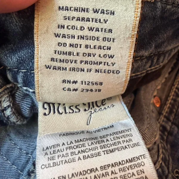 Miss Me Signature Rise Boot Jeans Size 30 Medium Wash Embellished Flap Pocket - Image 6
