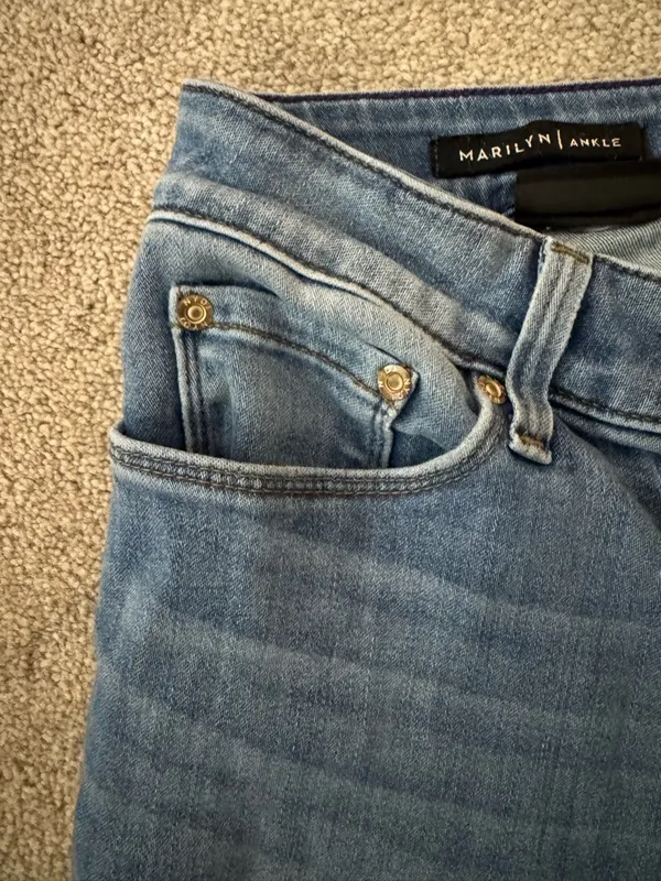 NYDJ Mid Wash Straight Leg Jeans - Image 3