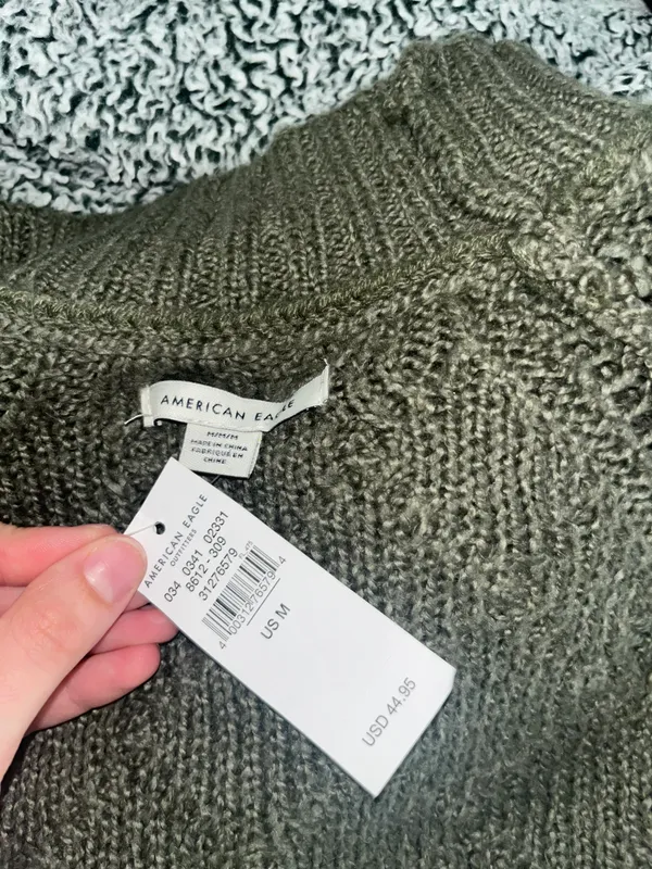 American Eagle Outfitters Mock Neck Sweater - Image 4