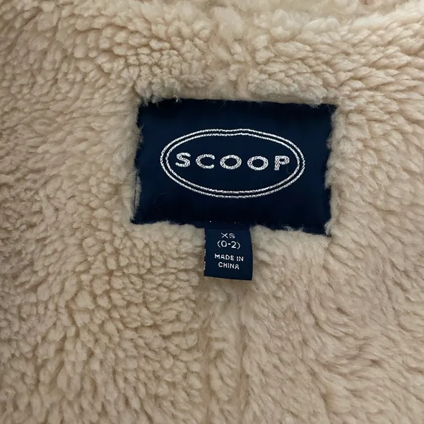 NWT Scoop NYC Faux Suede Sherpa Cropped Bomber Jacket - Image 5