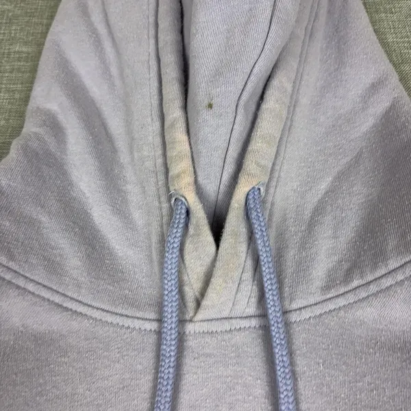 The North Face Hoodie Womens Large Purple Pullover Logo Kangaroo Pocket Fleece - Image 10