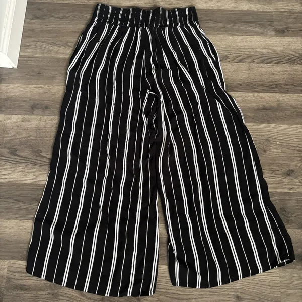 Hollister Wide Leg Striped Trouser Pants - Image 2