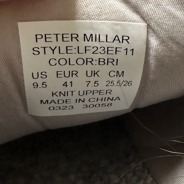 Peter Millar Apollo Hyperlight Womens Gray Slipon Crown Sport Sneaker Shoes 9.5 - Image 9
