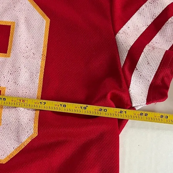 Sz‎ M Gooldie Two Sleeves Jason Brownlee 89 for the Kansas City Chiefs Jersey - Image 6