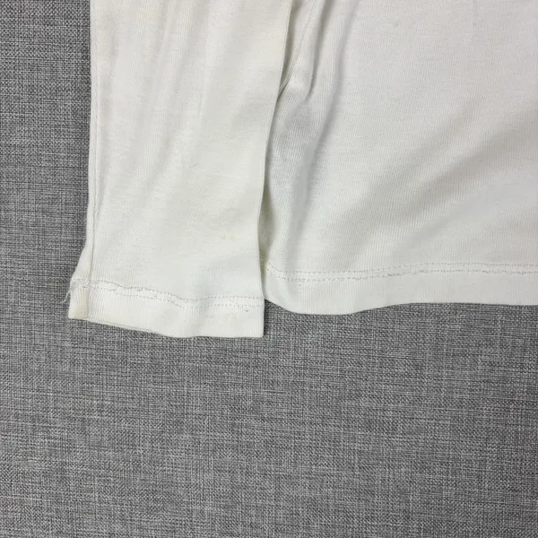 Lauren Ralph Lauren T-Shirt Womens L White‎ Long Sleeve Crew Neck Buttons - Image 11