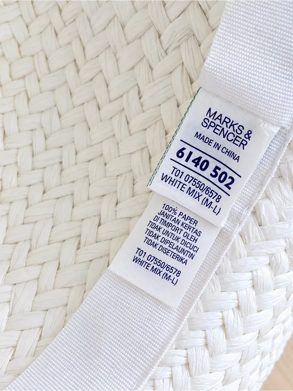 Marks & Spencer 100% Paper Straw hat. Great for your Summer days and Vacations - Image 7