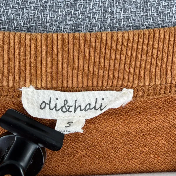 Oli & Hali Patchwork Distressed Pullover Sweatshirt Plaid Paisley Boho Fall Sz S - Image 4