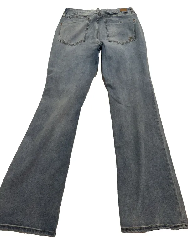 7 For All Mankind Tummy less High Rise Slim Bootcut Medium Wash Jeans Sz 12 - Image 2