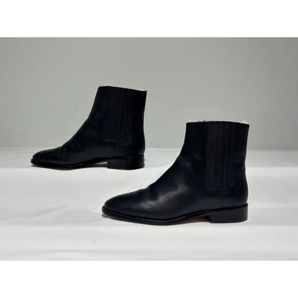 J.Crew Black Lined Ankle Boots  Size 6 - Image 5