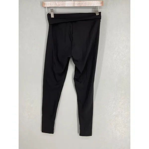 YiDian Womens Leggings Black Limited Edition Smiley Graphic Medium - Image 3