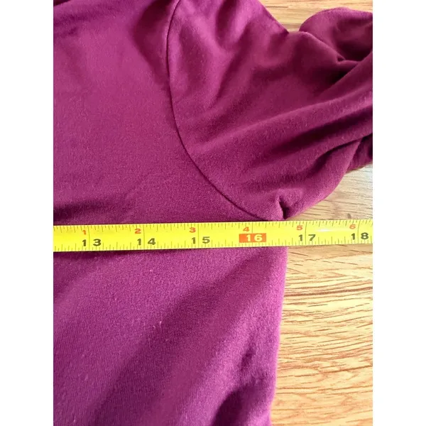 Daily Ritual Burgundy Tie Back T-Shirt Midi‎ Dress Size Medium - Image 6