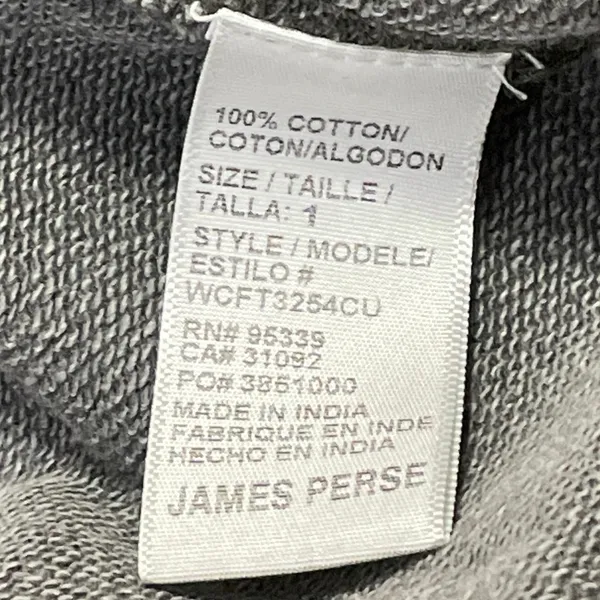 James Perse Green Gray Camo Camouflage Fleece Hoodie Hooded Sweatshirt Top Sz 1 - Image 5
