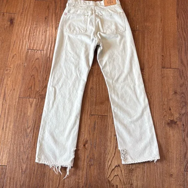 BDG high rise baggy cowboy jeans beige size 26 - Image 11