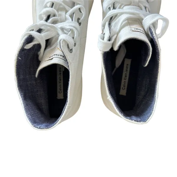 Calvin Klein Canvas High Top Sneakers (Size 9.5) - Image 5